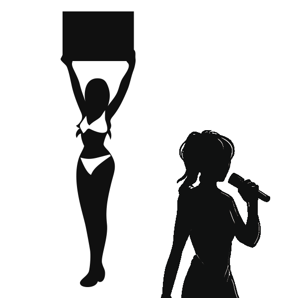 ラウンドガールのソロラウンド演出・マイクパフォーマンス